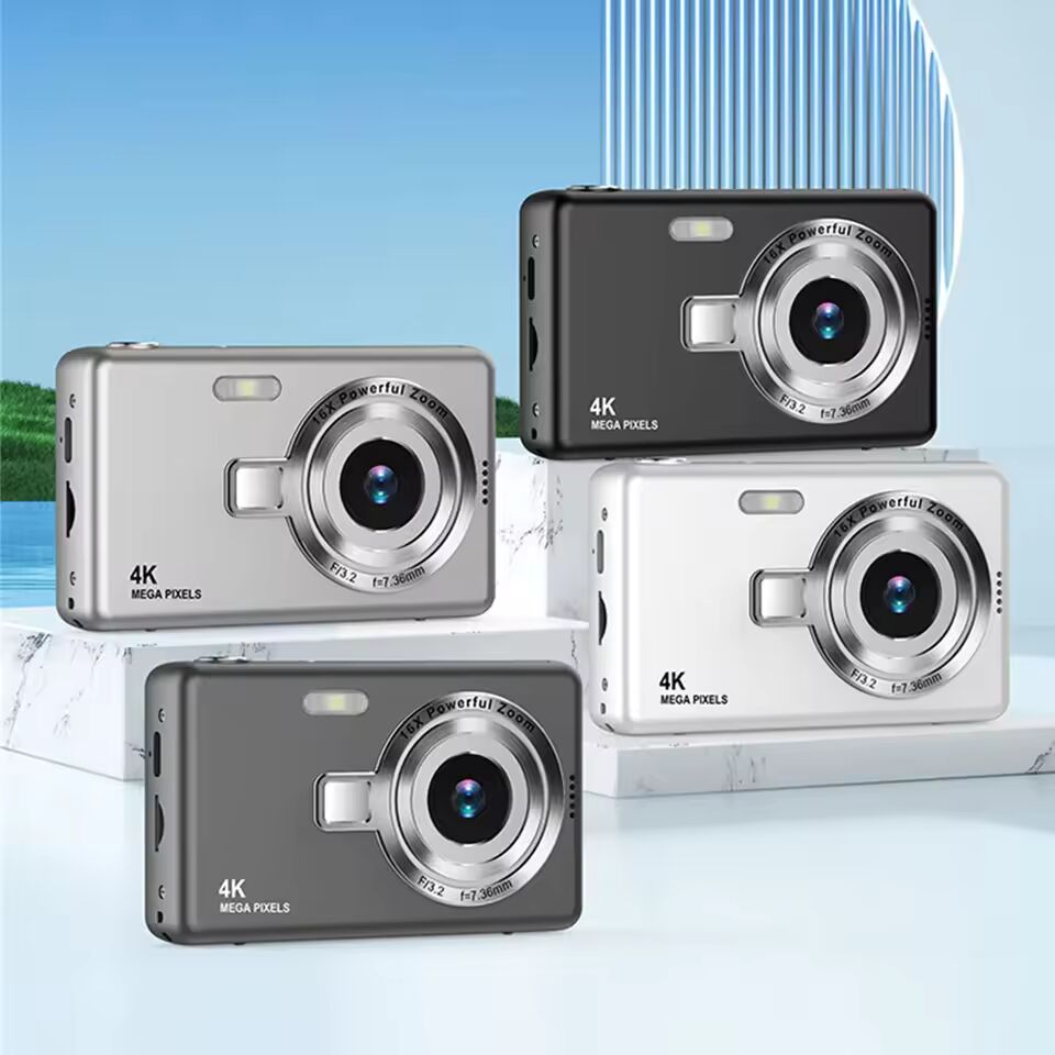 Beginner 4K Digital Camera For Photo & Video 2.4" IPS Display Screen 16x Optical Zoom 1080P HD Cameras For Home Travel